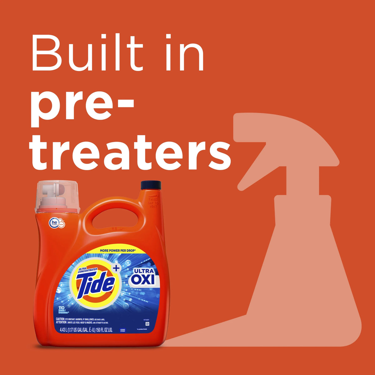 100 Loads Liquid Laundry Detergent, 154 fl oz D13152