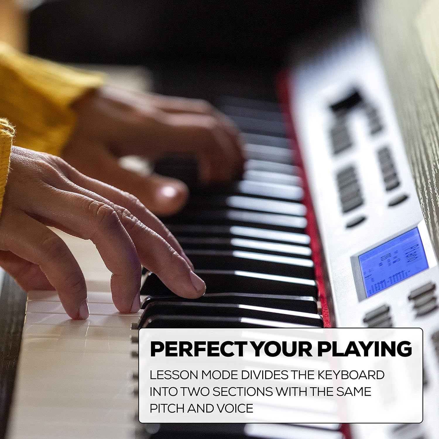 88-Key Digital Piano with Velocity-Sensitive Keys and Built-In Speakers K668591