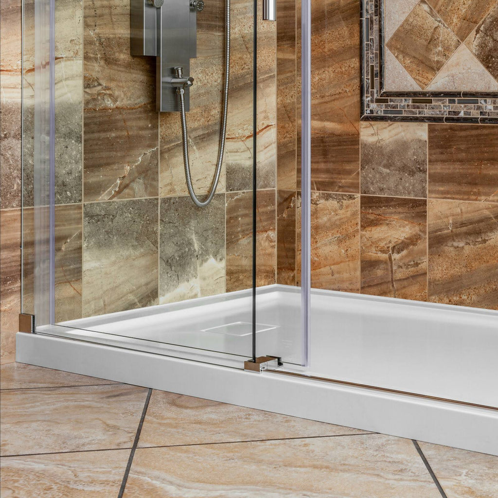 60 x 36 Right Double Threshold Shower Pan Base R617