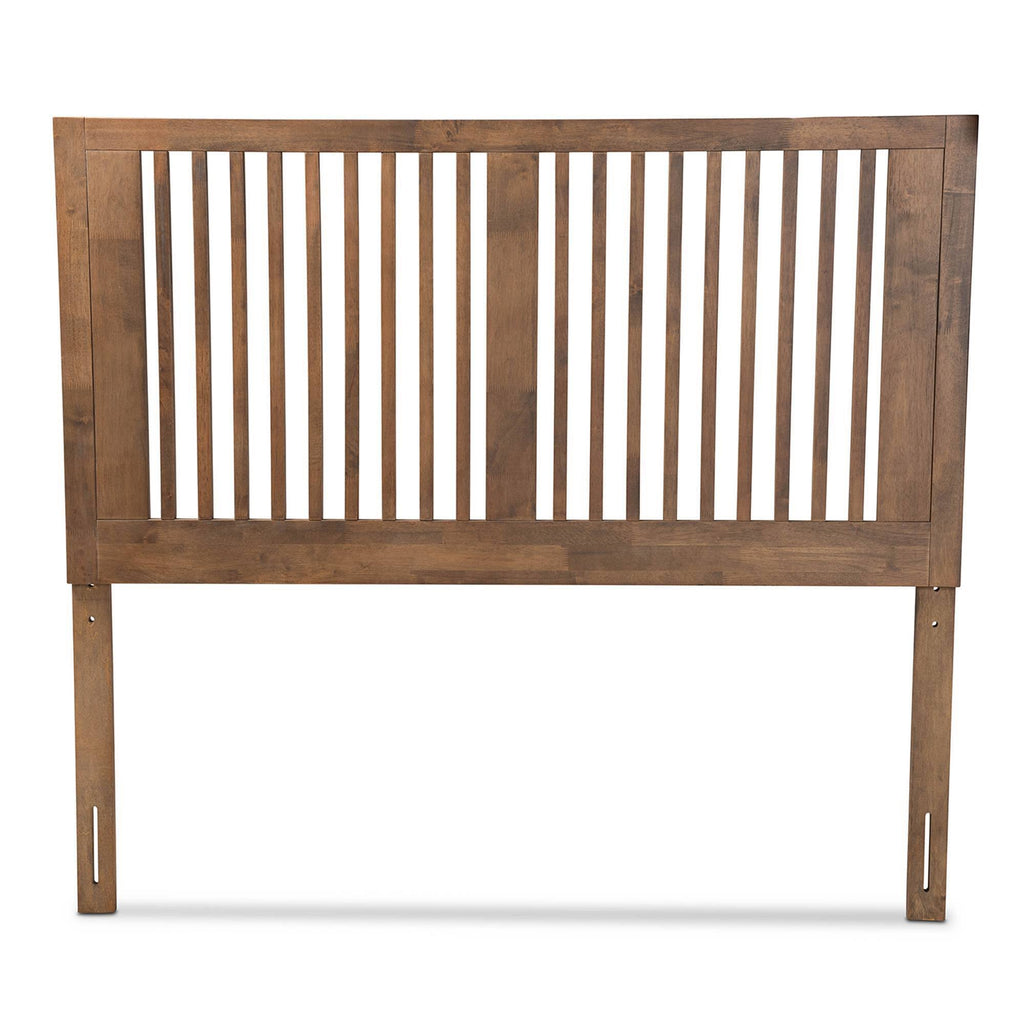 Full Size Ash Walnut Finished Wood Headboard S7864