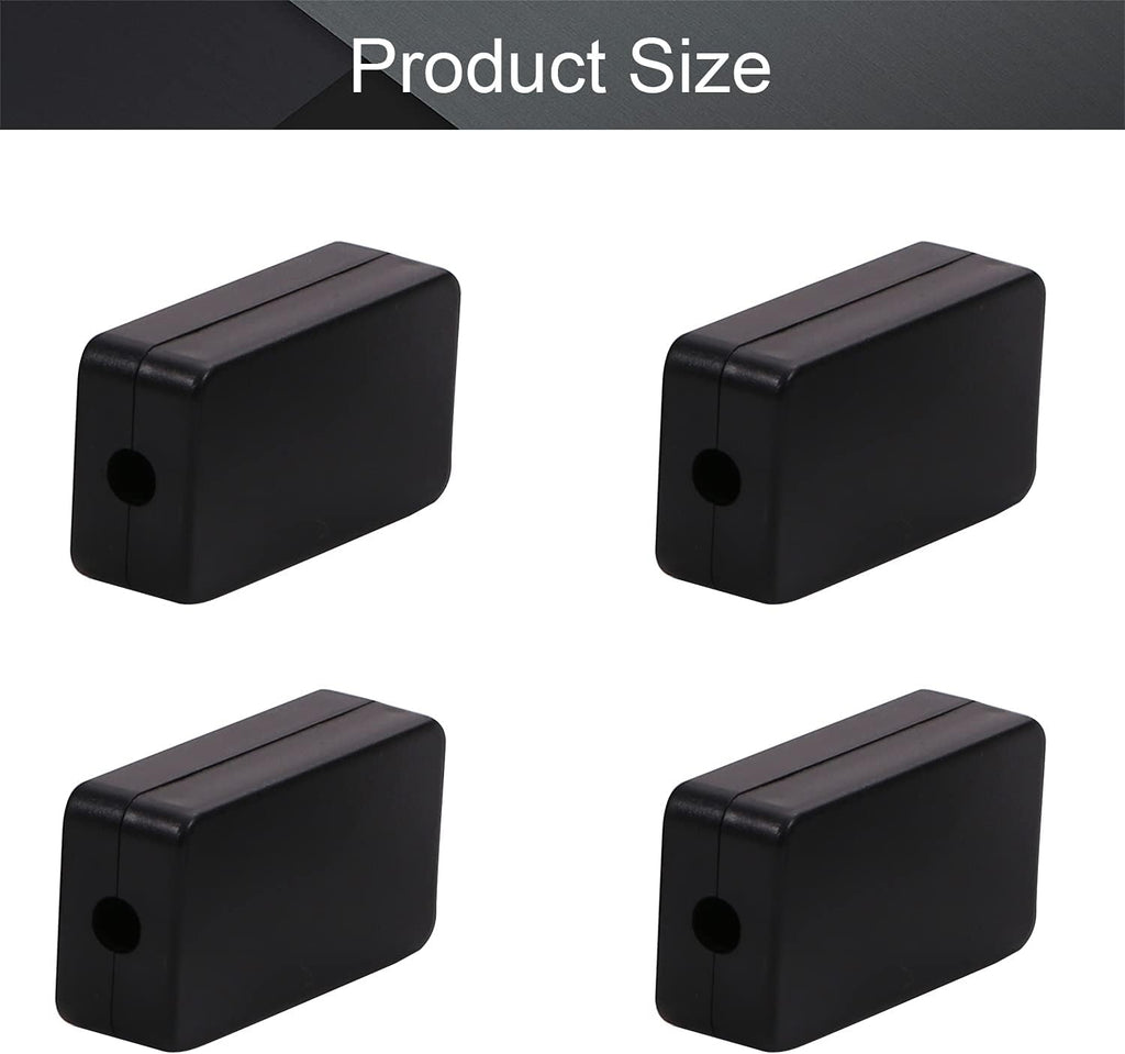 Black ABS Plastic Junction Box with Ear G66594