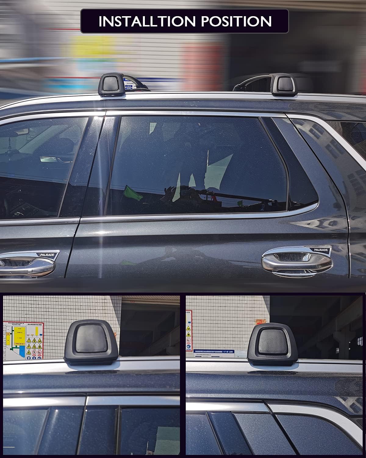 Lockable Roof Rack Cross Bars for Hyundai Palisade 2019-2022 I934522