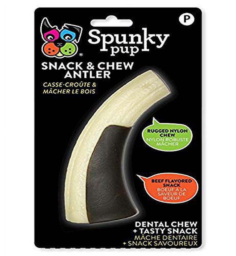 Snack & Chew Antler Dog Toys, Brown & White, Small, Pack of 3 M913869