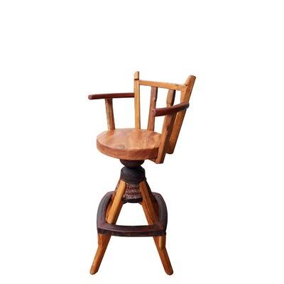Swivel Solid Wood Bar Stool K84871