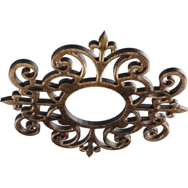 30x22OD x 9 3/4x22ID x 1x22P Dijon PVC Pierced Ceiling Medallion H234432