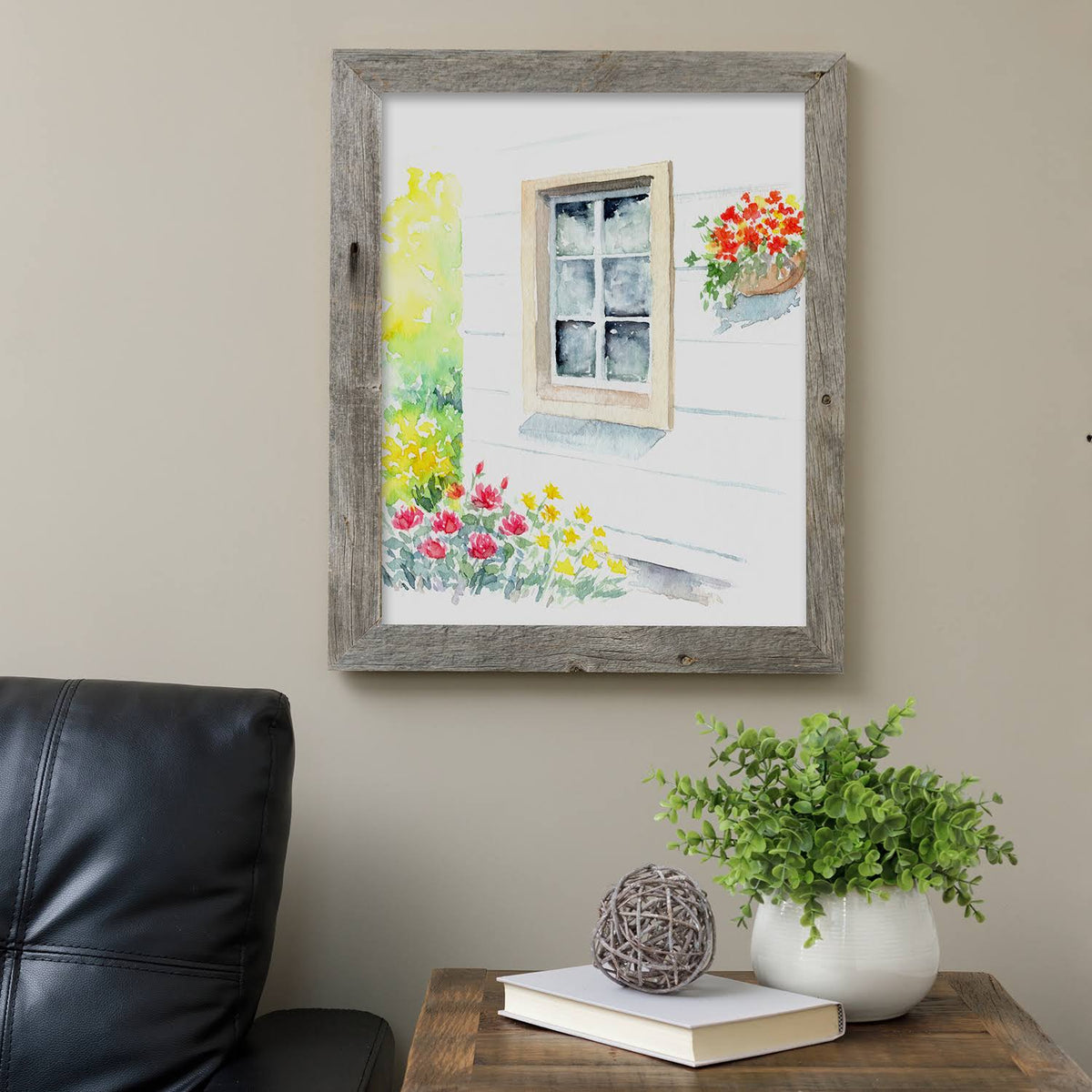 Weathered Grey Reclaimed Wood Frame N983