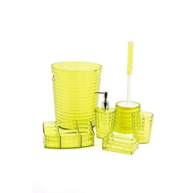 Avocado Green 6-Piece Bathroom Accessory Set E210698