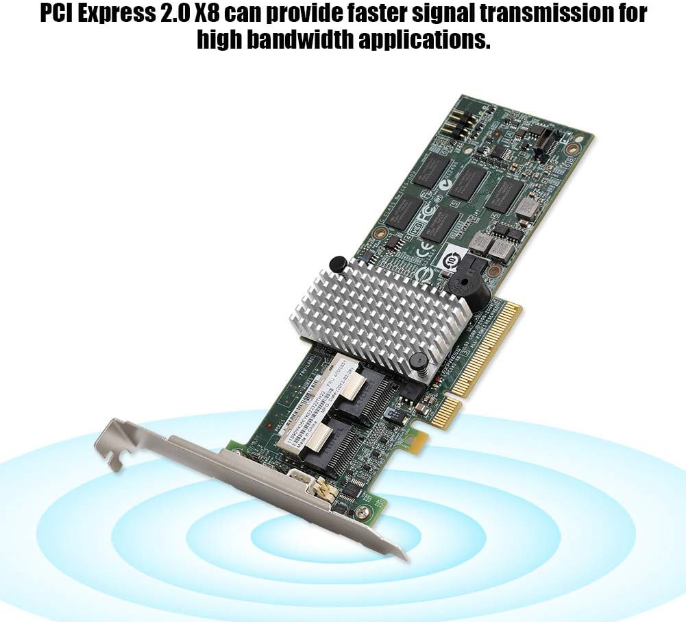 Array Card, SATA/SAS Controller, RAID 6G PCIe x8, Pack of 2 D239359