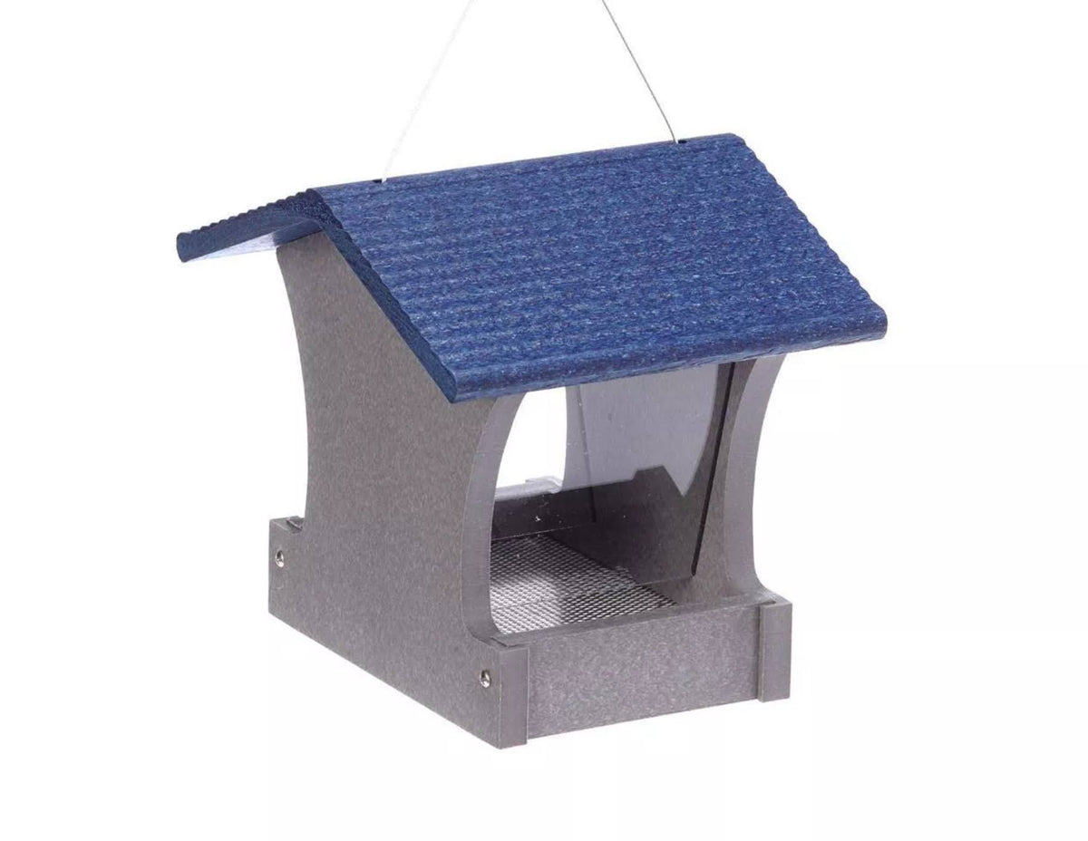 Recycled Medium Hopper Bird Feeder with Suet Cages M5400