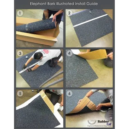 3/16 in. x 4 ft. x 20 ft. Black Rubber Flooring Y2170