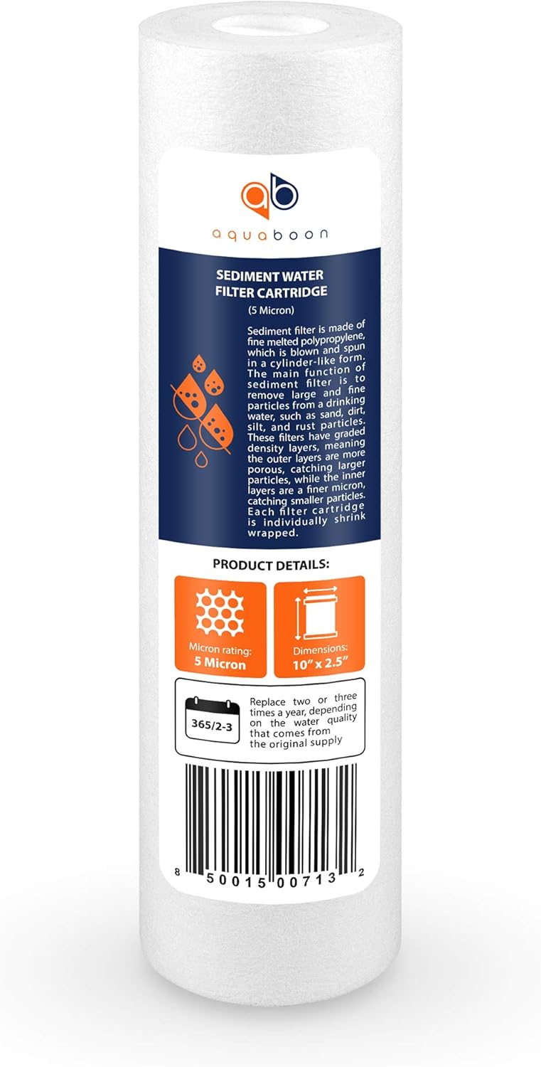 Set of 20 5 Micron 10 inch Water Filter Cartridges I516819
