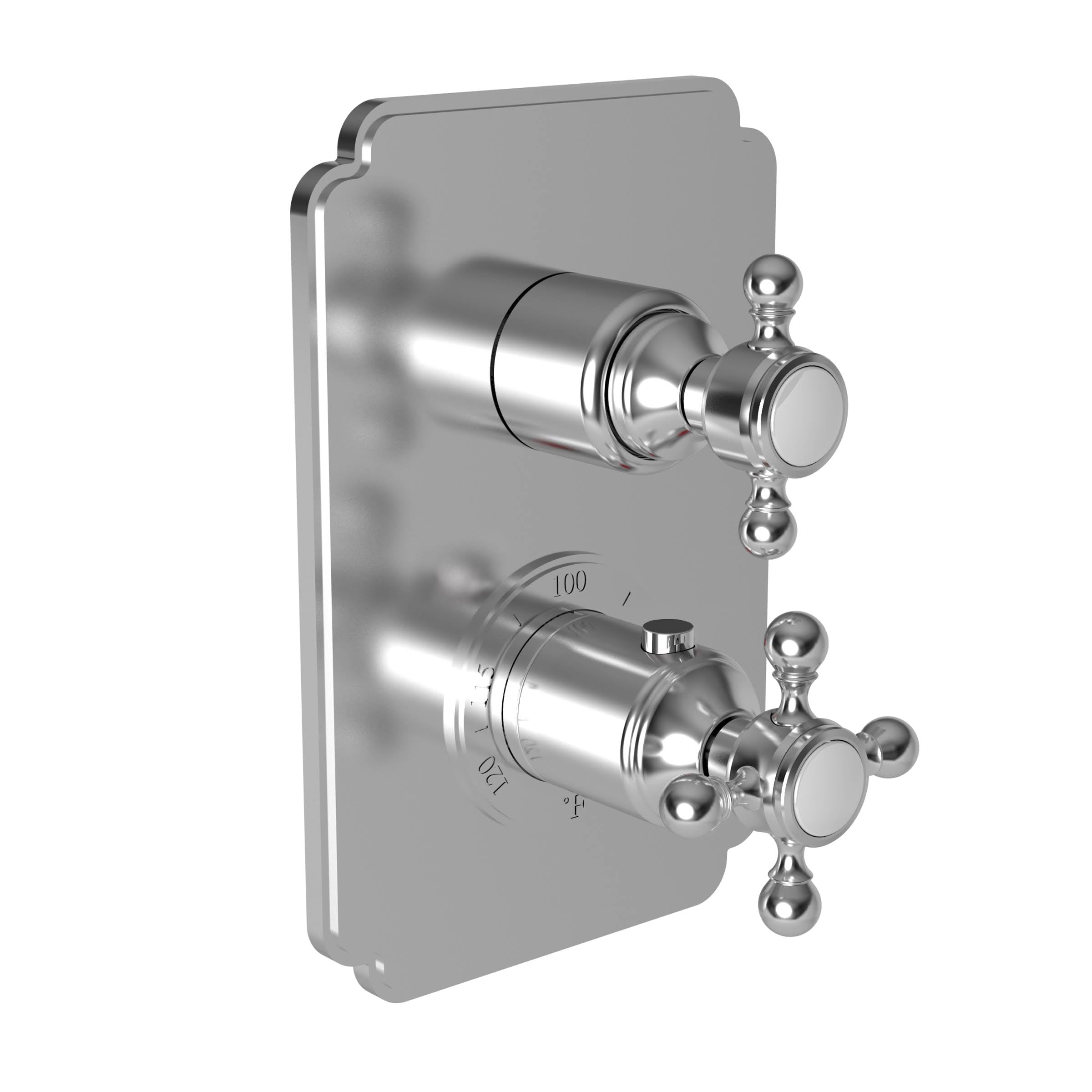 Gloss Black Square Thermostatic Trim Plate with Handle X55033