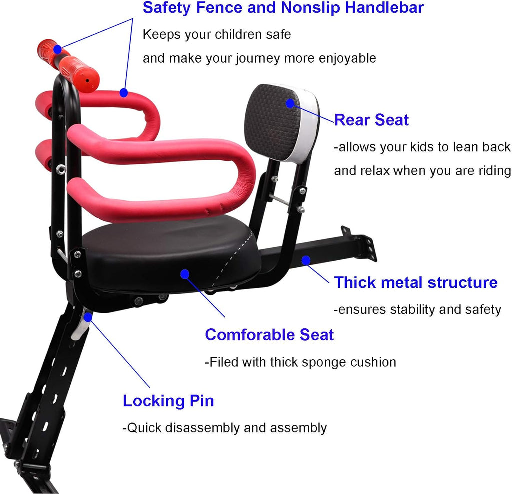 Foldable Front Mounted Children Bike Seats B24755