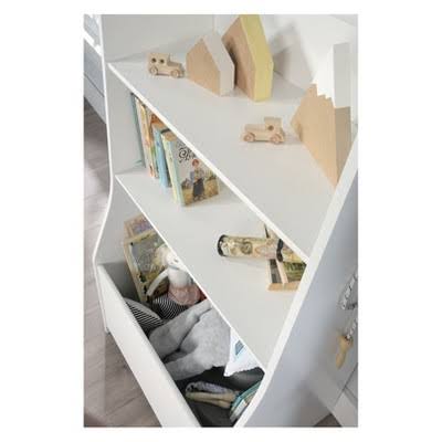 Soft White 3-Shelf Kids Bookcase Z271576