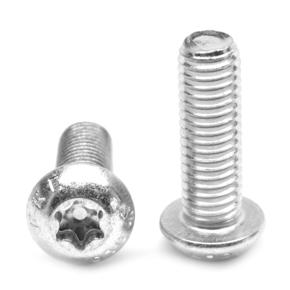 M5 x 0.80 x 20 Coarse Thread ISO 7380 Class 10.9 6 Lobe Button Head Cap Screw Alloy Steel Zinc Plated N805