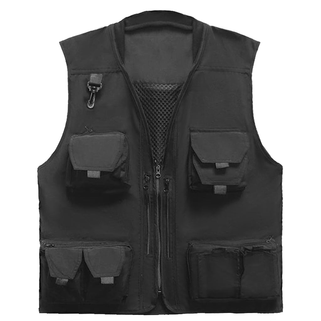 Men Fishing Cargo Vest Jacket O2770