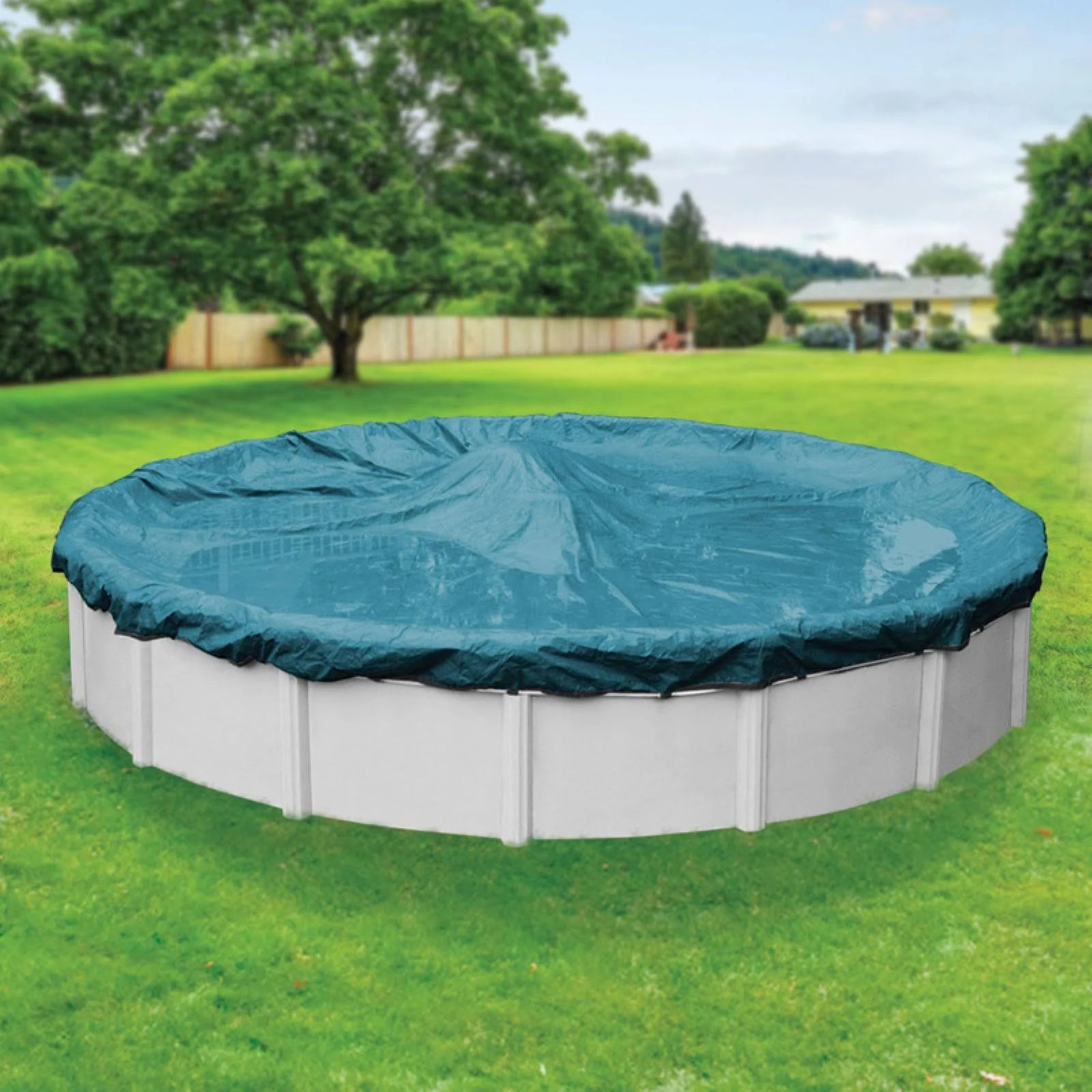28 ft. Round Teal Blue Winter Pool Cover R7834
