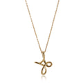 18k Yellow Gold Cross on a Chain T6787
