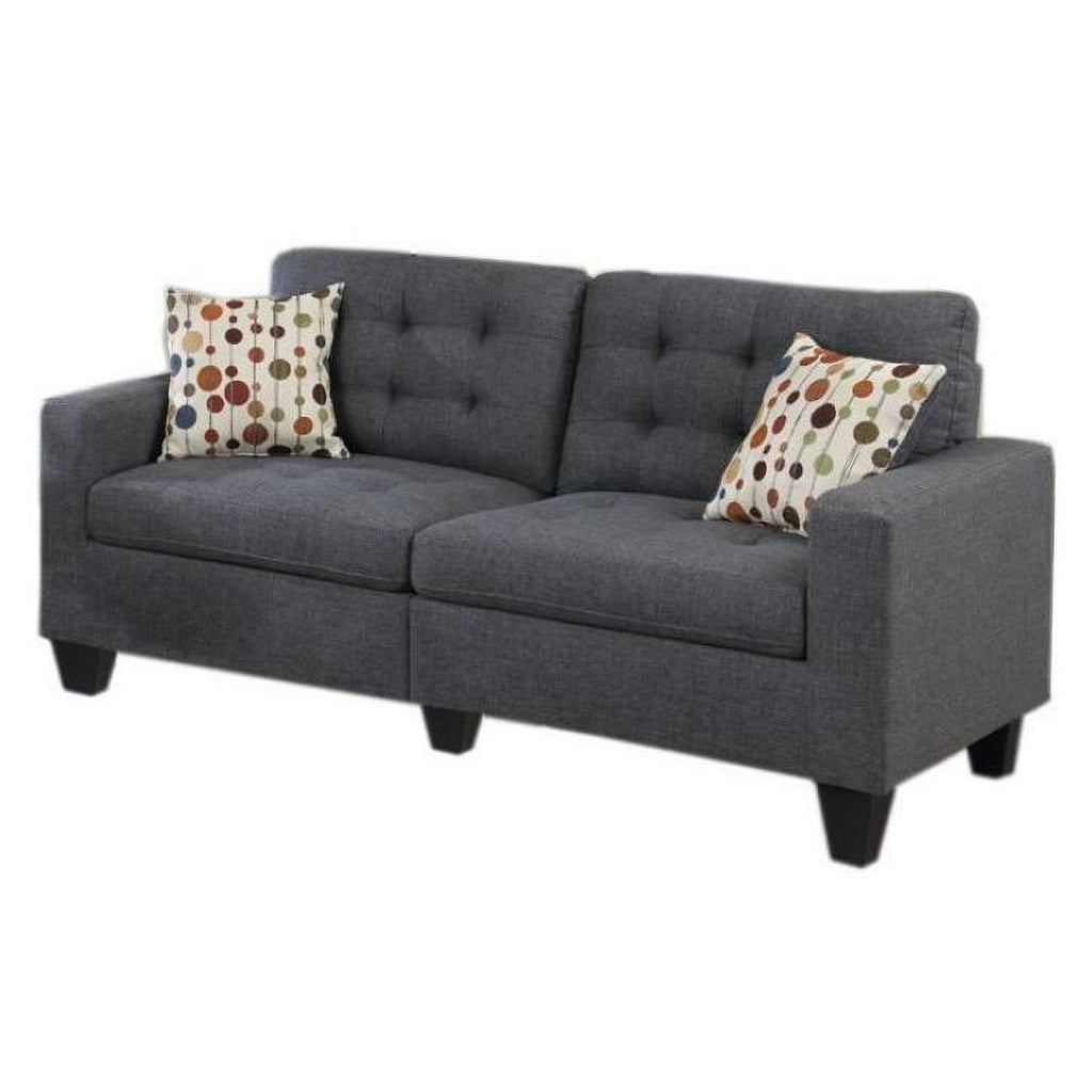 Tufted Sofa Set with Accent Pillows W844