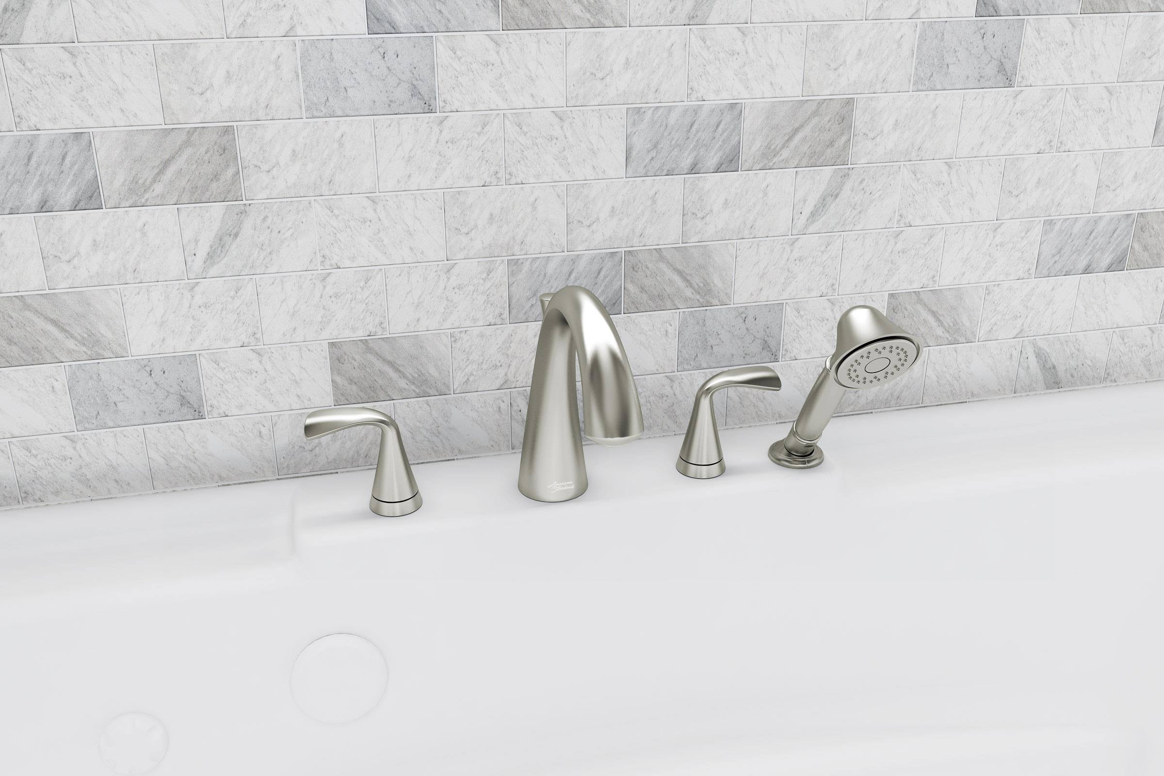 Deck Mount Tub Faucet with Handshower P219714