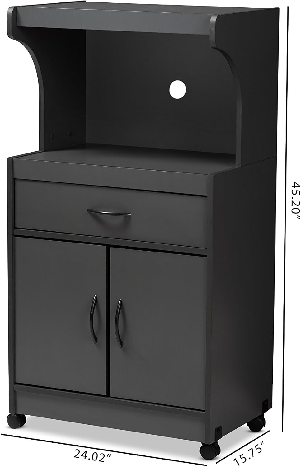 Dark Grey Kitchen Cabinet W7056