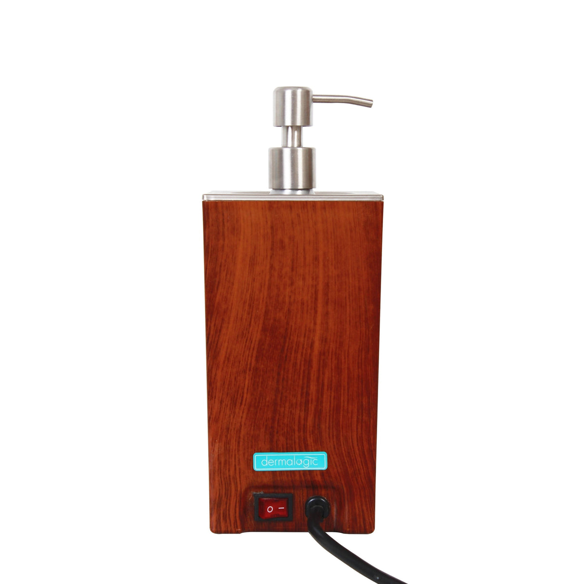Red Aluminum Bottle Pump Massage Oil Warmer V101622