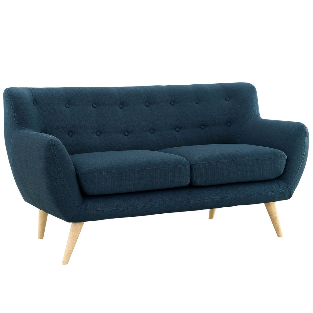 Navy Fabric 2 pcs Living Room Set S114333
