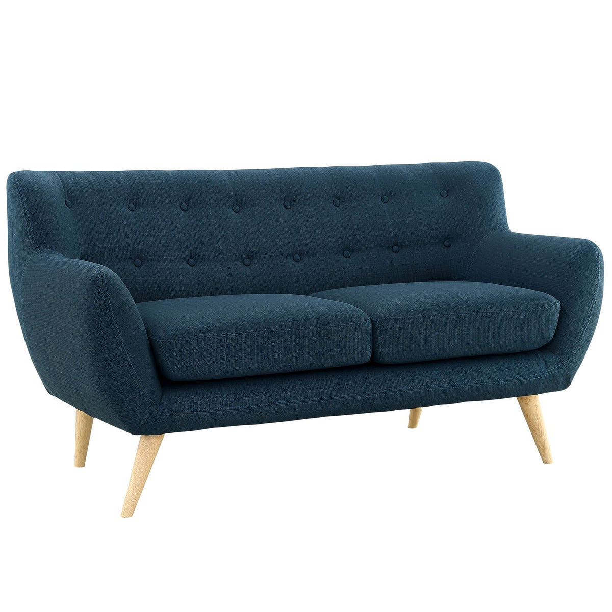 Navy Fabric 2 pcs Living Room Set S114333