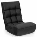 Black Adjustable Folding Floor Chair Sofa X69023
