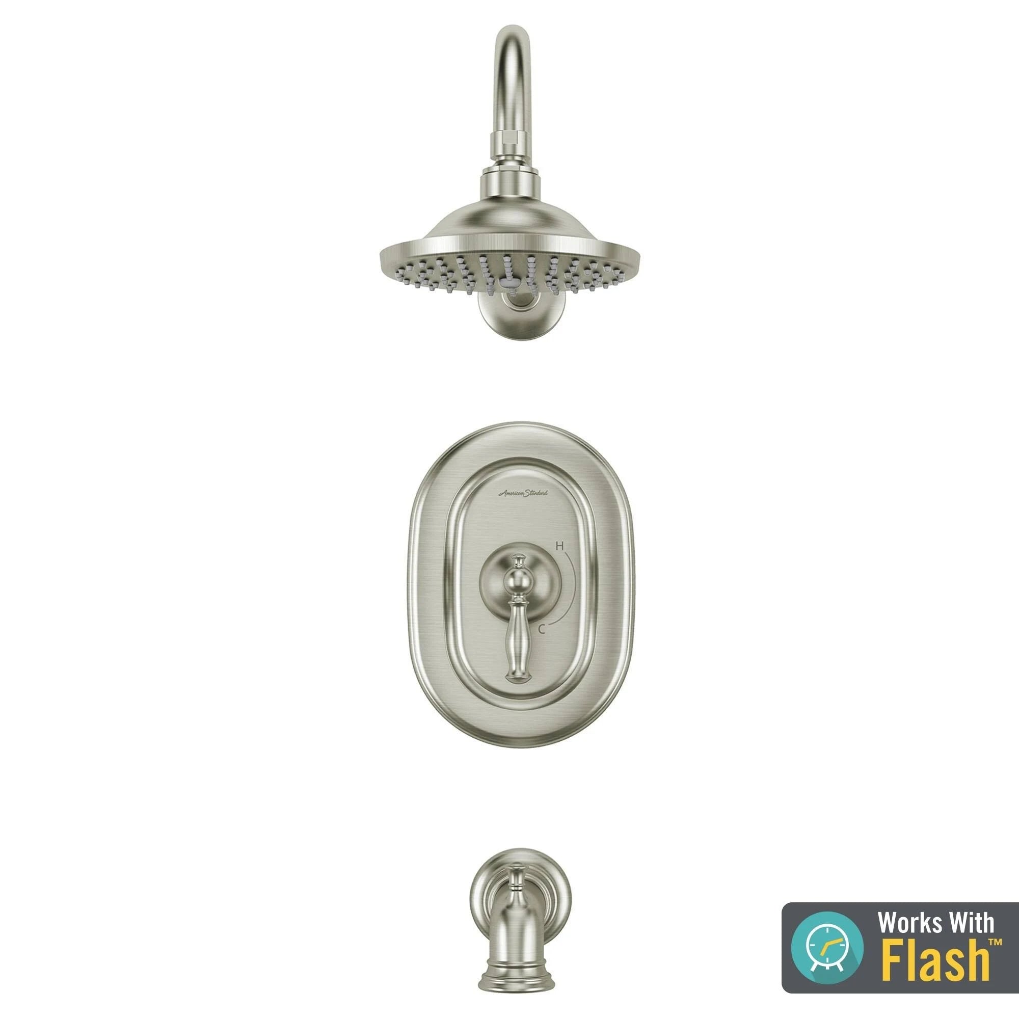 Polished Chrome Tub and Shower Trim Package T58193