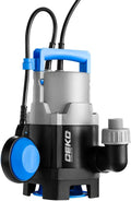 400W 1/2HP Submersible Pump 1981GPH Clean/Dirty Water Pump with Float Switch 16ft Cable Pack of 2 W6166