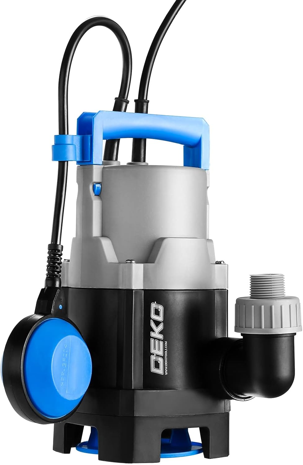 400W 1/2HP Submersible Pump 1981GPH Clean/Dirty Water Pump with Float Switch 16ft Cable Pack of 2 W6166