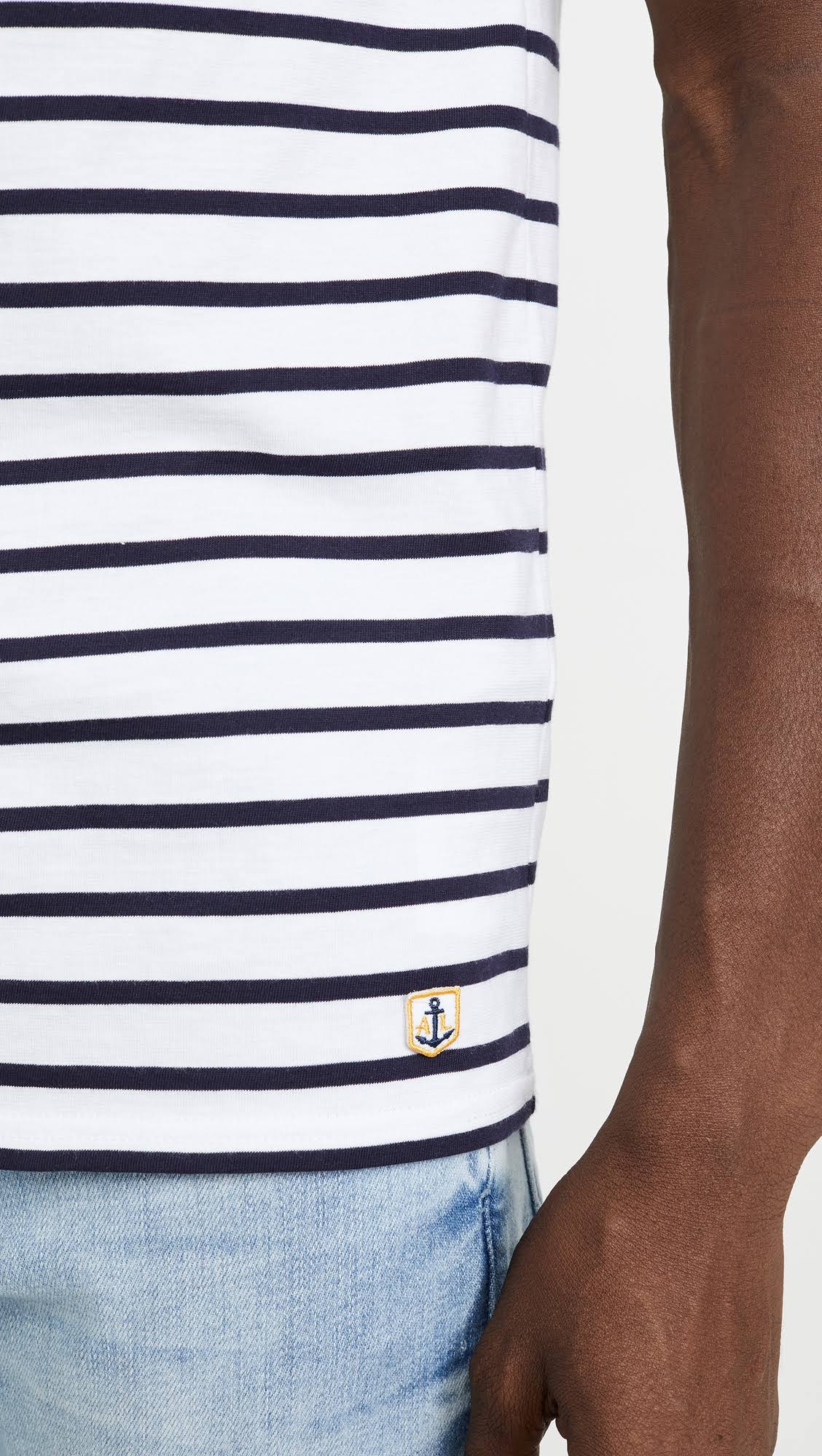 Navy White Mariniere Tee N7122