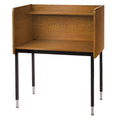 Medium Oak Single-Sided Height Adjustable Study Carrel O47072