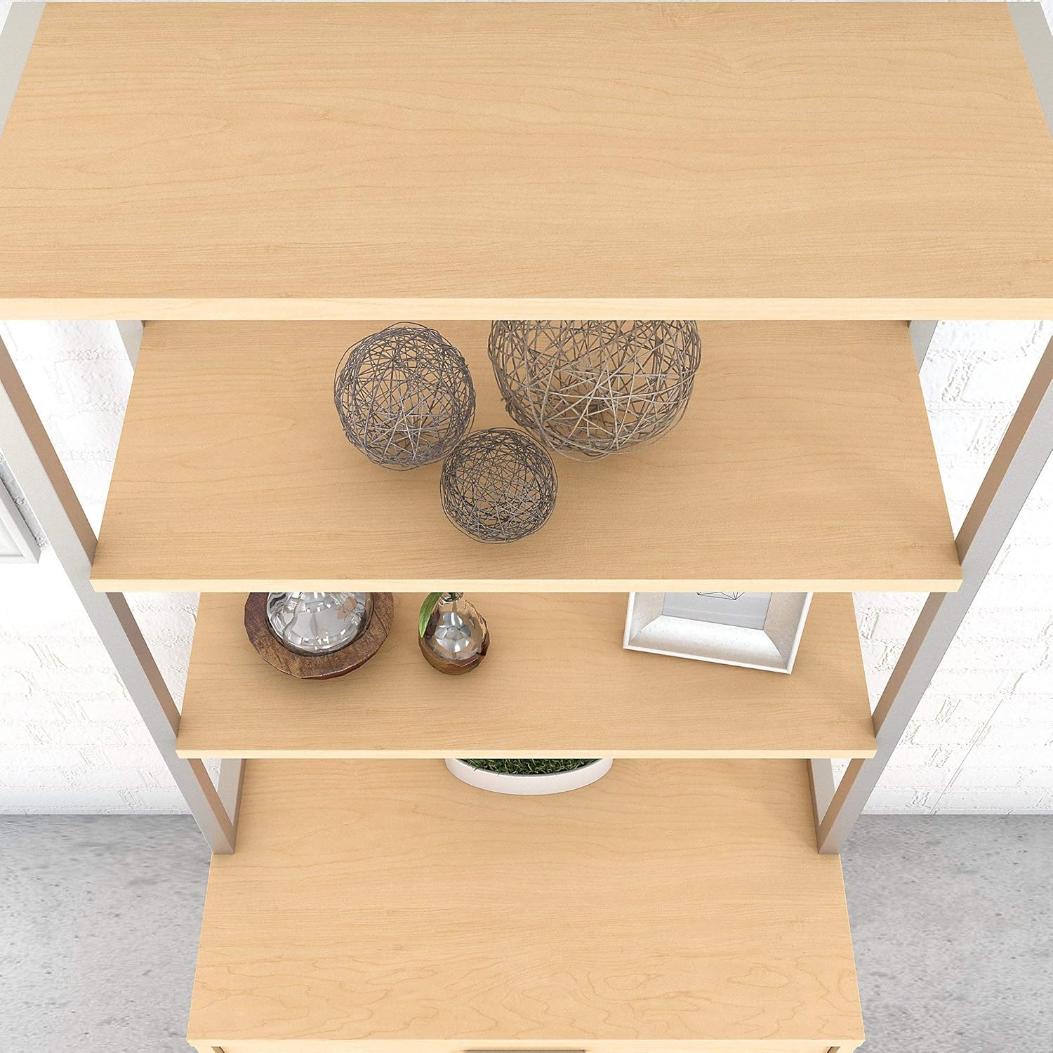 Natural Maple Bookcase Hutch F1145
