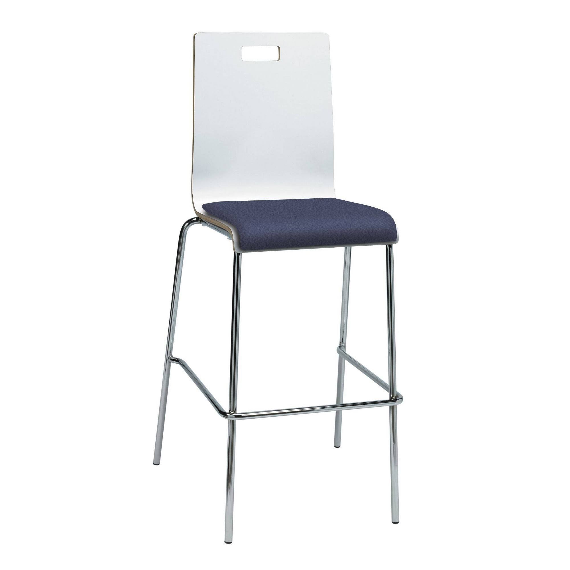 White Vinyl Seat Barstool R842