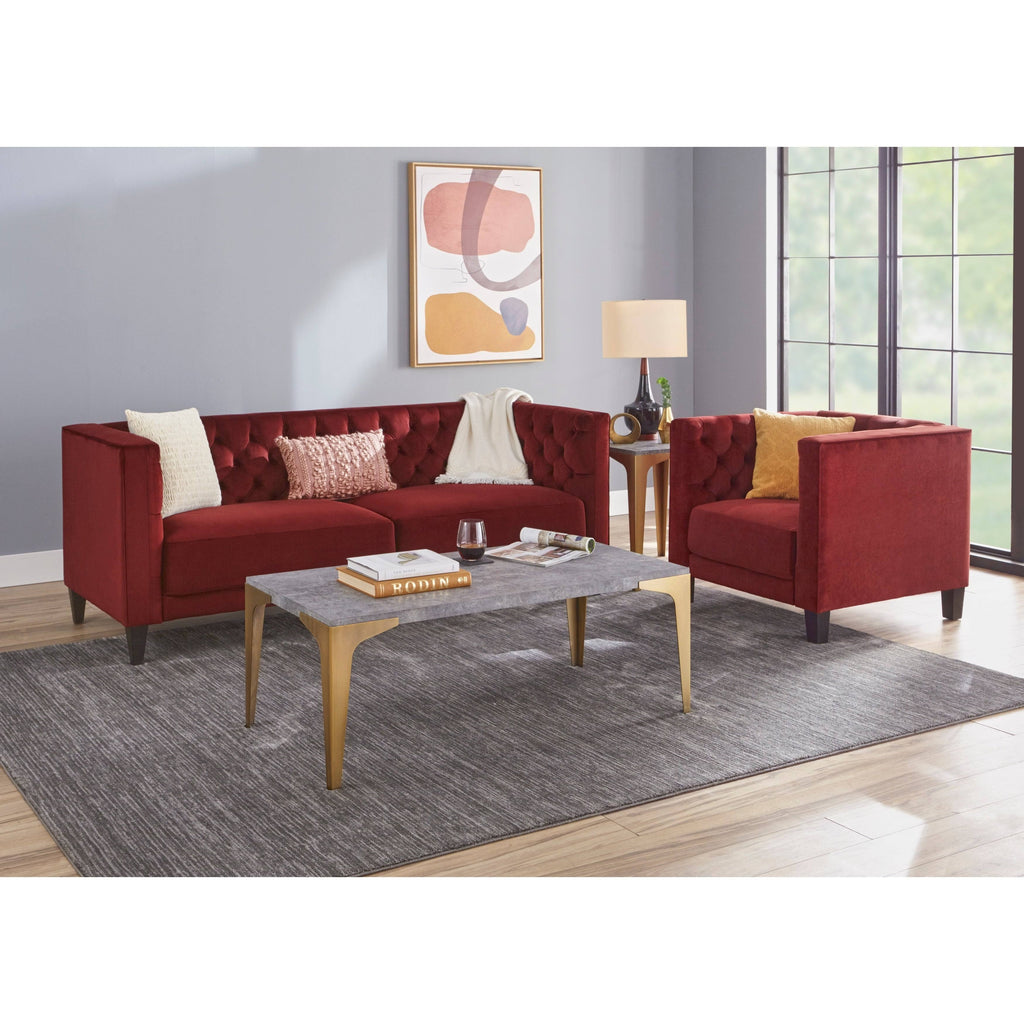 Medium Grey Accent Chair S8002