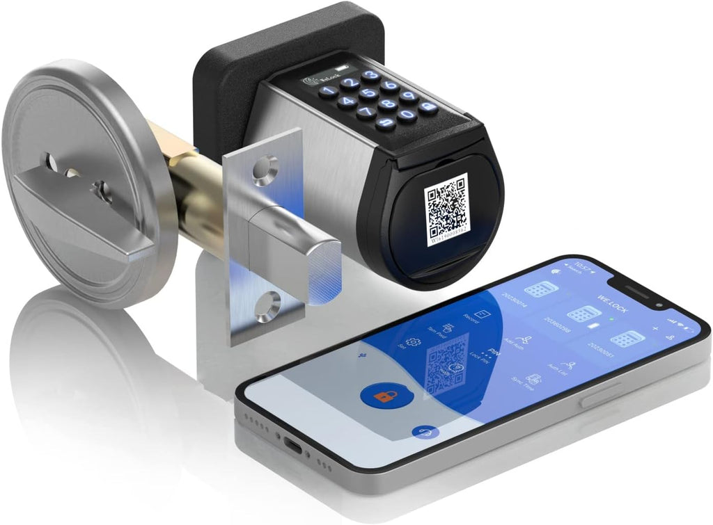 Smart Deadbolt Lock, Keyless Entry Door Lock, WiFi Smart Door Lock, Pack of 2 W968098