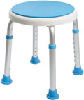 Adjustable Swivel Shower Stool Seat Bench with Anti-Slip Rubber Tips, Pack of 2 H17788