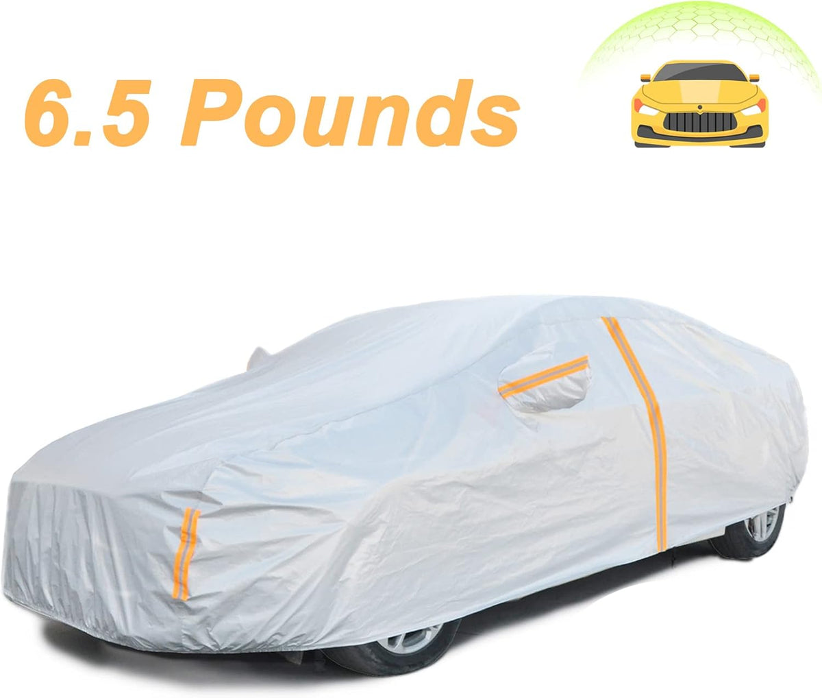 6 Layers Waterproof Cotton SUV Car Cover with Zipper D63610
