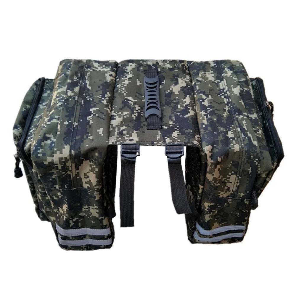 Rear Seat Bag Cycling Bike Rack Double Pannier Bag Q89481