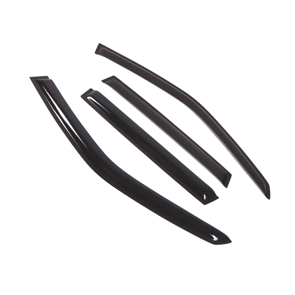 4 Pcs Dark Smoke Window Visor Deflector Rain Guard A21023
