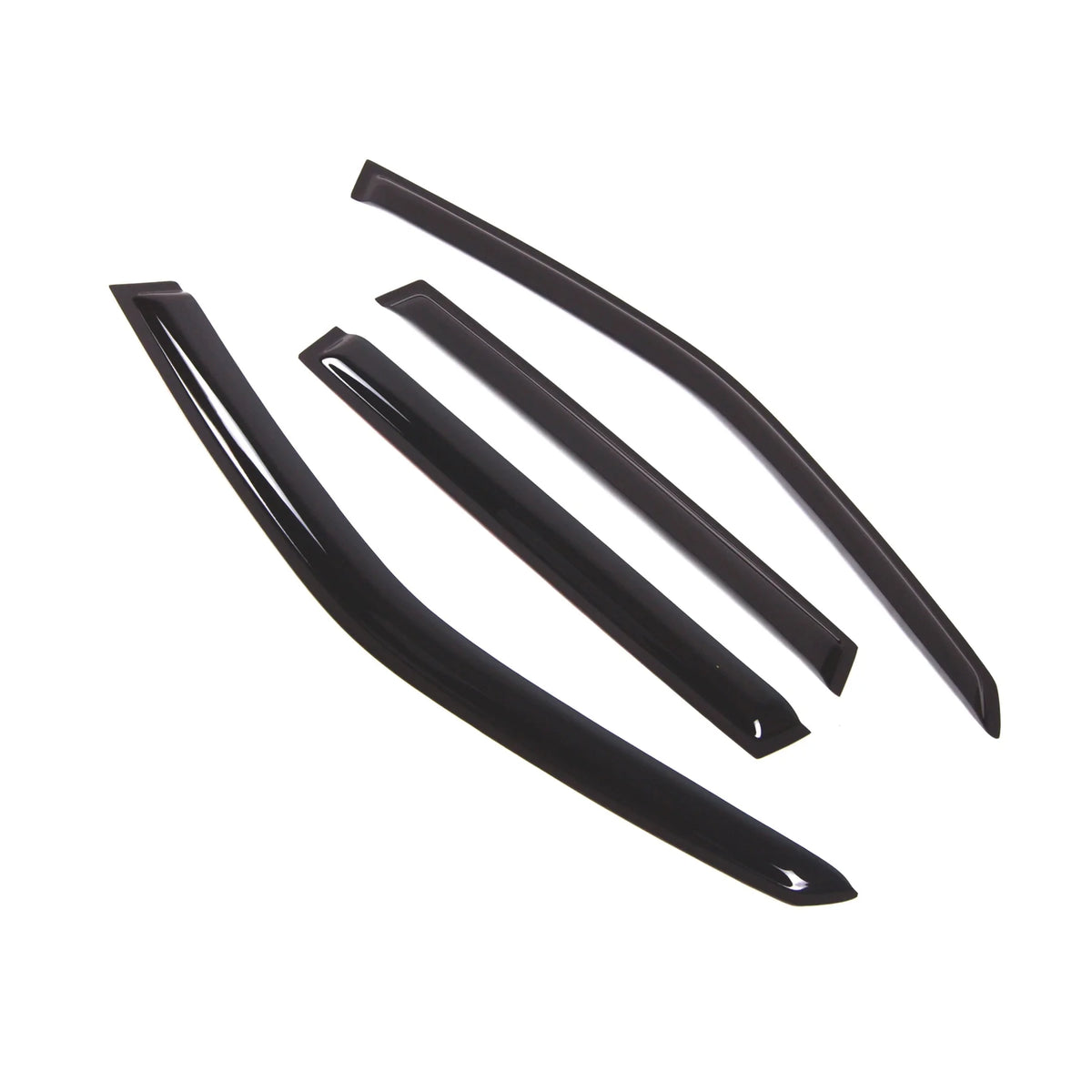 4 Pcs Dark Smoke Window Visor Deflector Rain Guard A21023