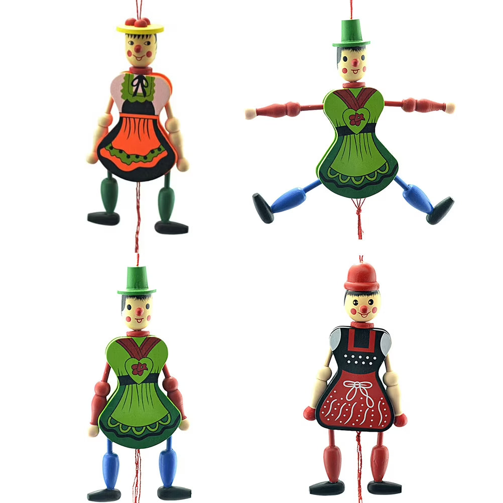 Wood Marionette Puppet Doll with Strings K429306