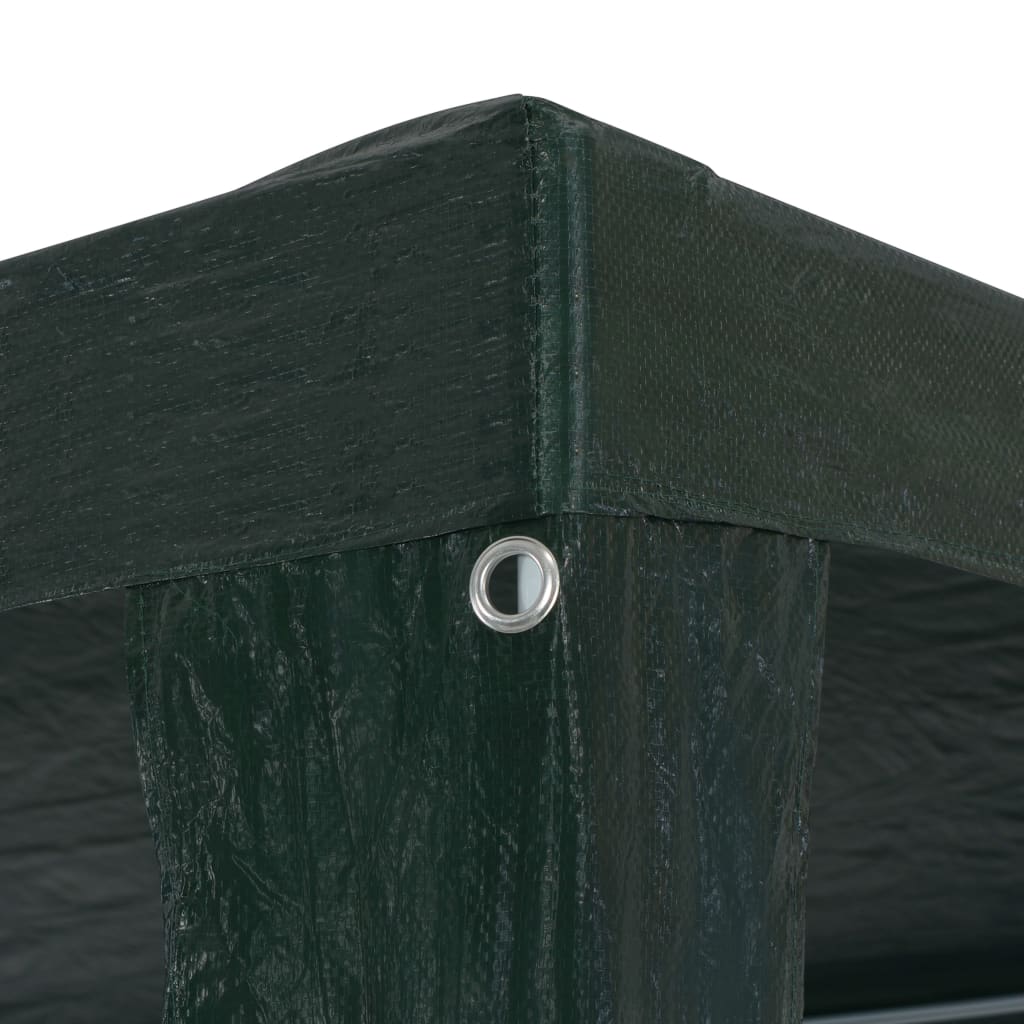 Party Tent Outdoor Gazebo Canopy PE Roof Sunshade Shelter Green 9.8ft x 19.6ft x 8.3ft F96484