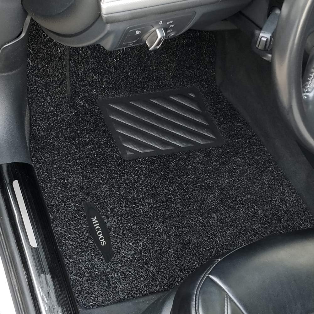 Black Pack of 2 All Weather Heavy Duty Waterproof Car Floor Mat Set E148