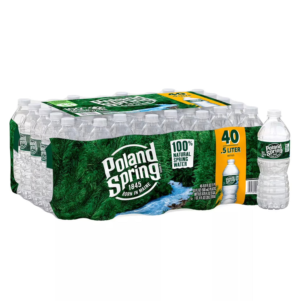 100% Natural Spring Water 16.9oz 40pk B344135