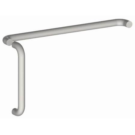 1-1/4x22 Round 12x22 Center to Center Door Pull and Push Set with Fasteners - Satin Stainless Steel T3275