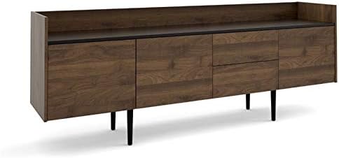 Walnut and Black Sideboard Cabinet with 2 Drawer and 3 Door V9745
