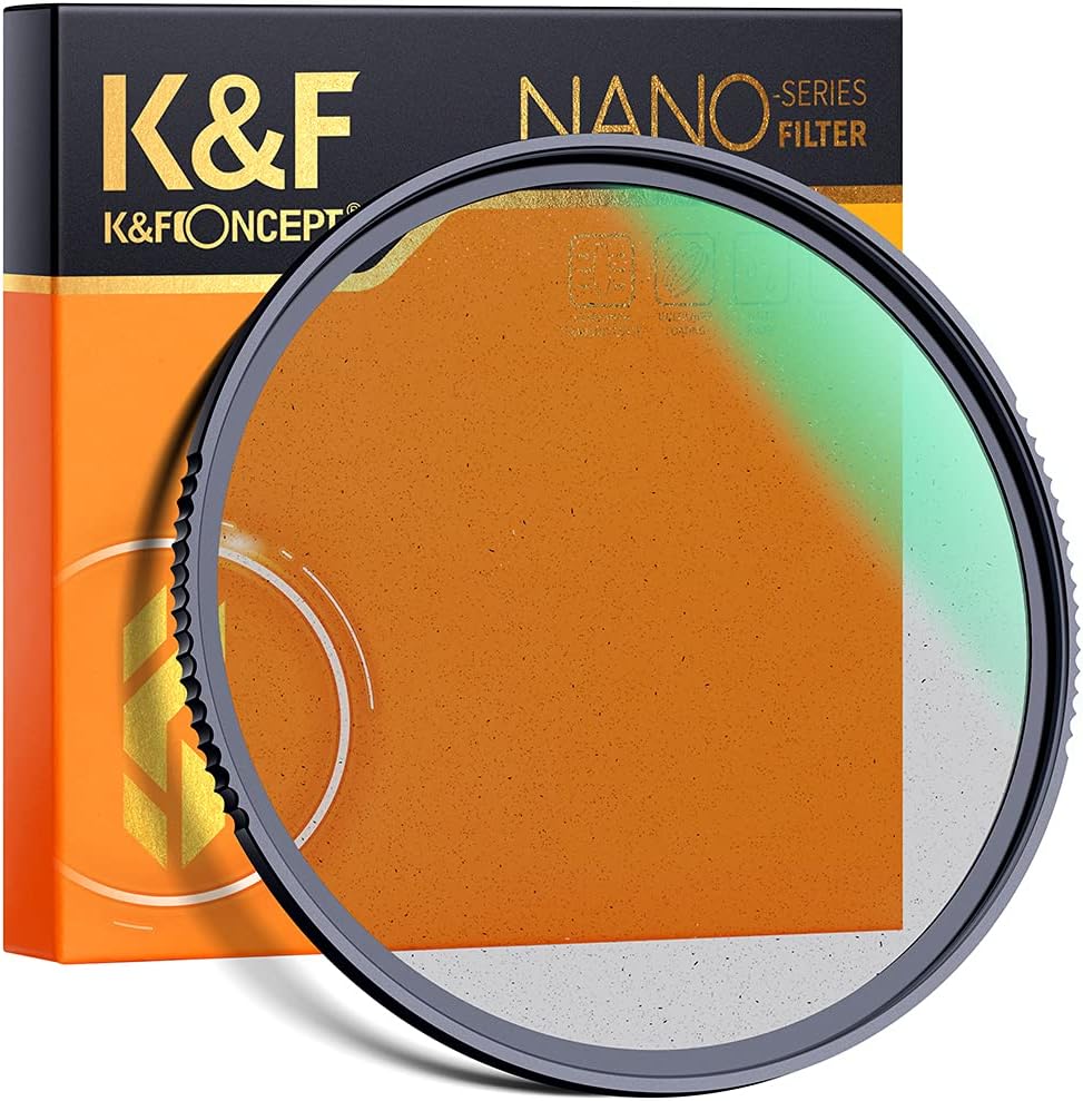 72mm Black Diffusion 1/2 Filter with 28 Multi-Layer Coatings Waterproof for Camera Lens Pack of 2 K61948
